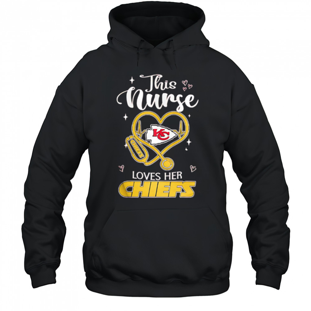 This nurse love her Kansas City Chiefs shirt Hoodie