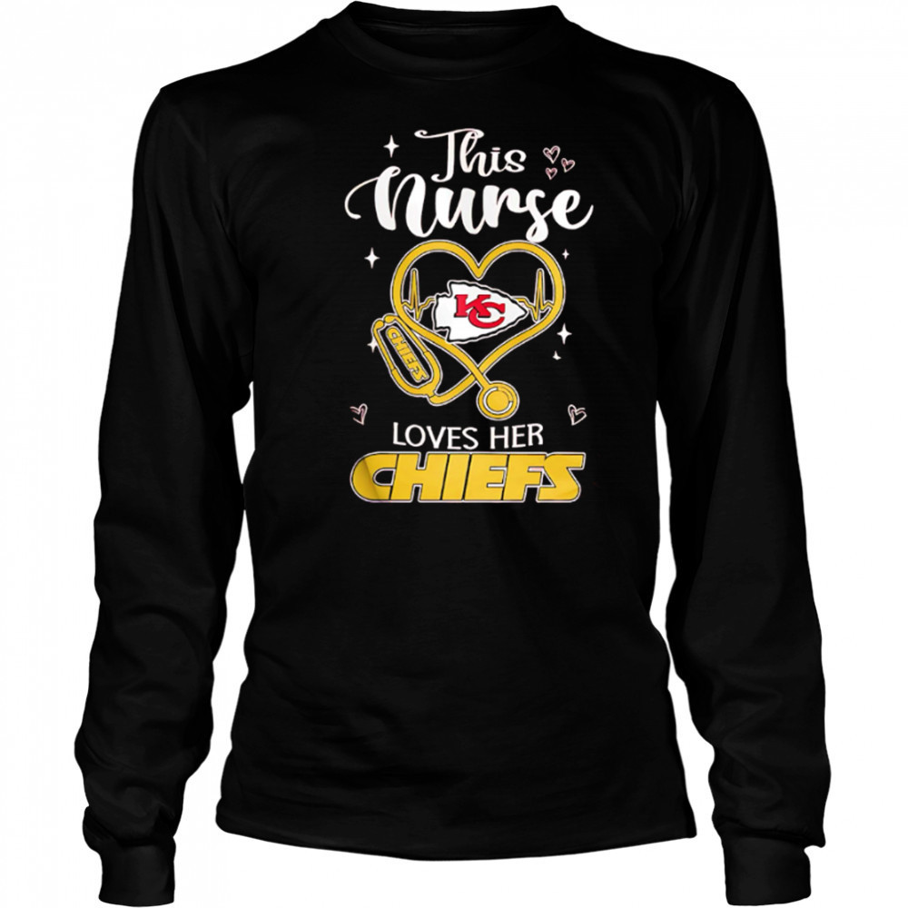 This nurse love her Kansas City Chiefs shirt Long Sleeved