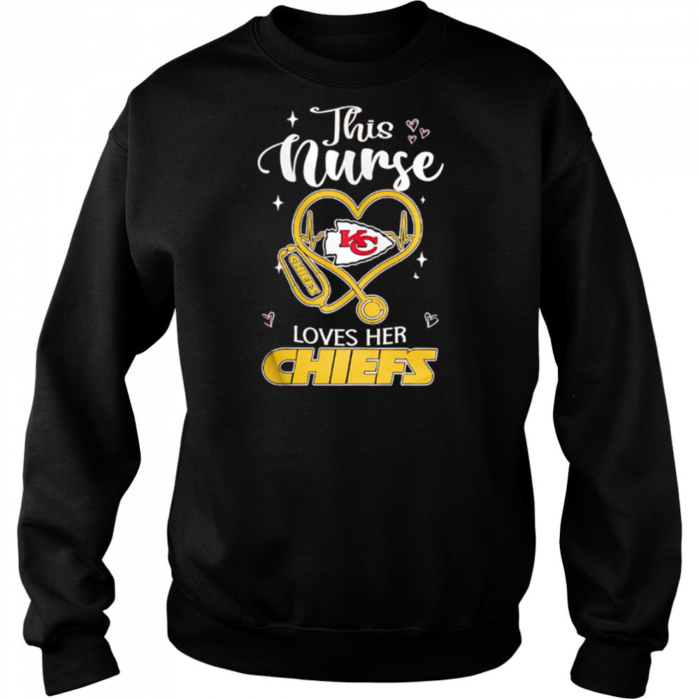 This nurse love her Kansas City Chiefs shirt Hoodie