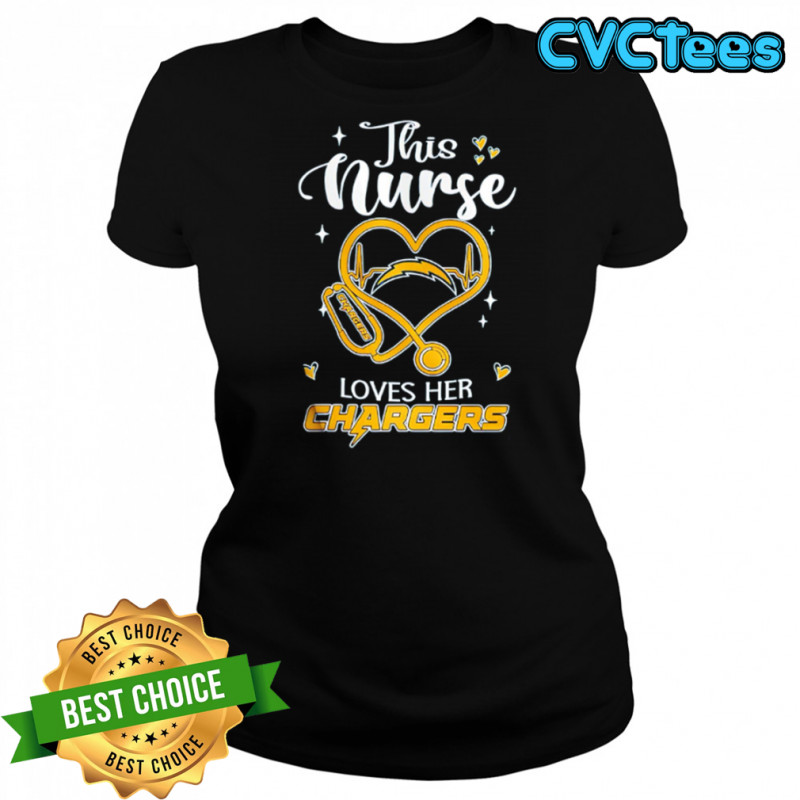 This nurse love her Los Angeles Chargers shirt Women's T-shirt