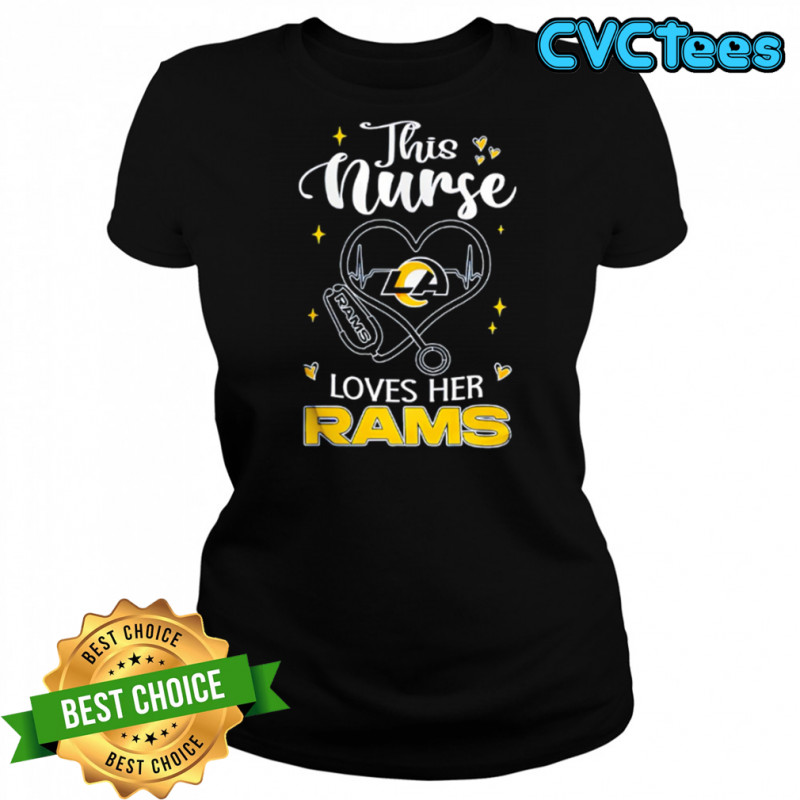This nurse love her Los Angeles Rams shirt Women's T-shirt