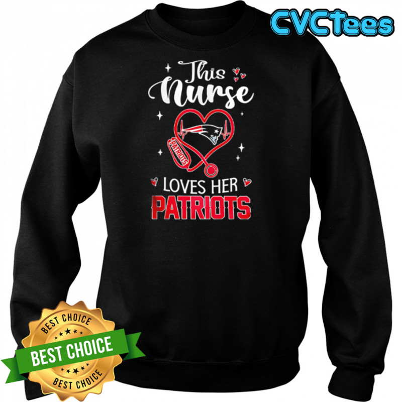 This nurse love her New England Patriots shirt Sweatshirt