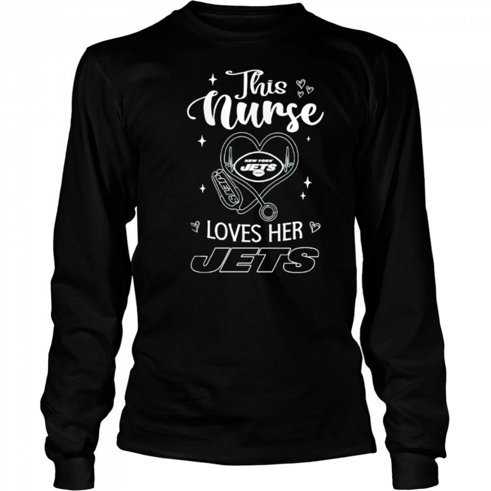 This nurse love her New York Jets shirt Long Sleeved
