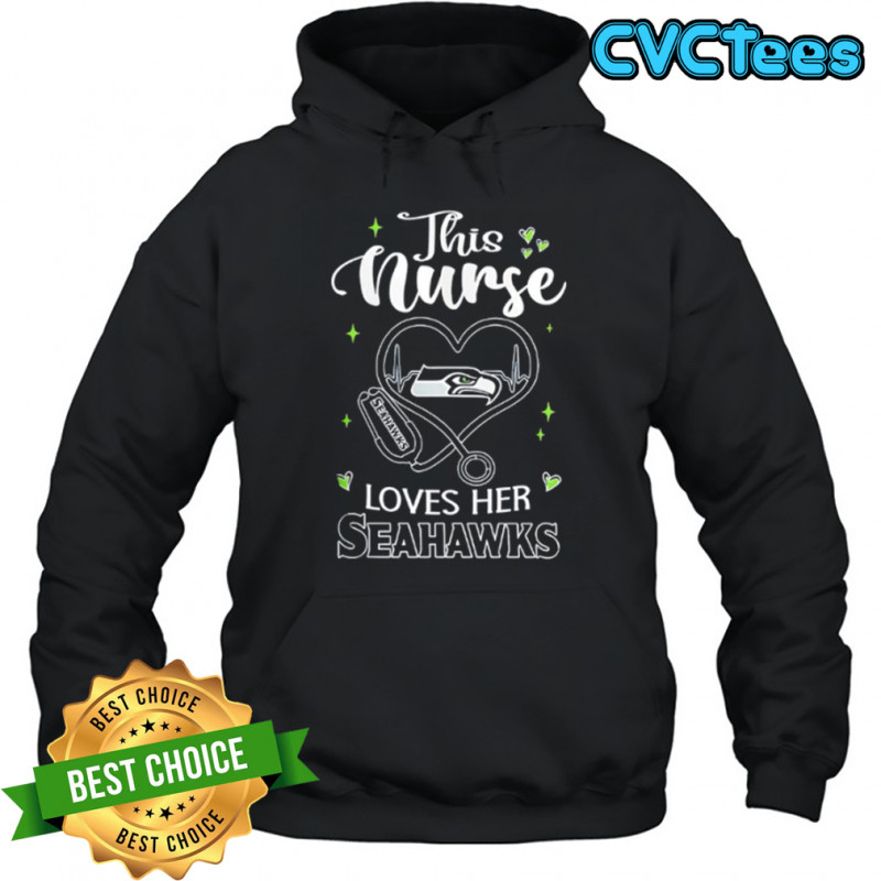 This nurse love her Tampa Seattle Seahawks shirt Hoodie