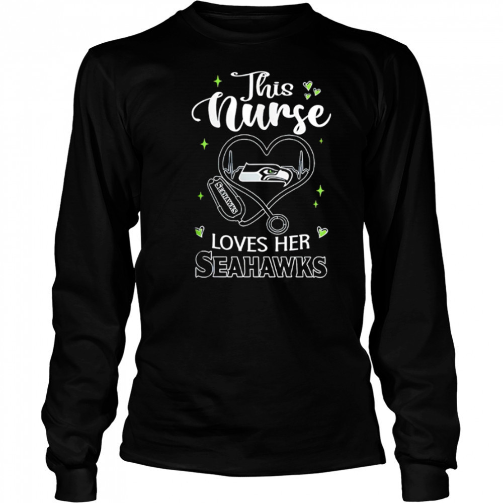 This nurse love her Tampa Seattle Seahawks shirt Long Sleeved