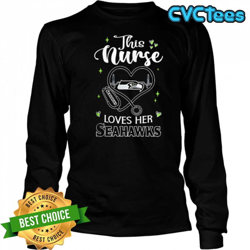 This nurse love her Tampa Seattle Seahawks shirt Long Sleeved