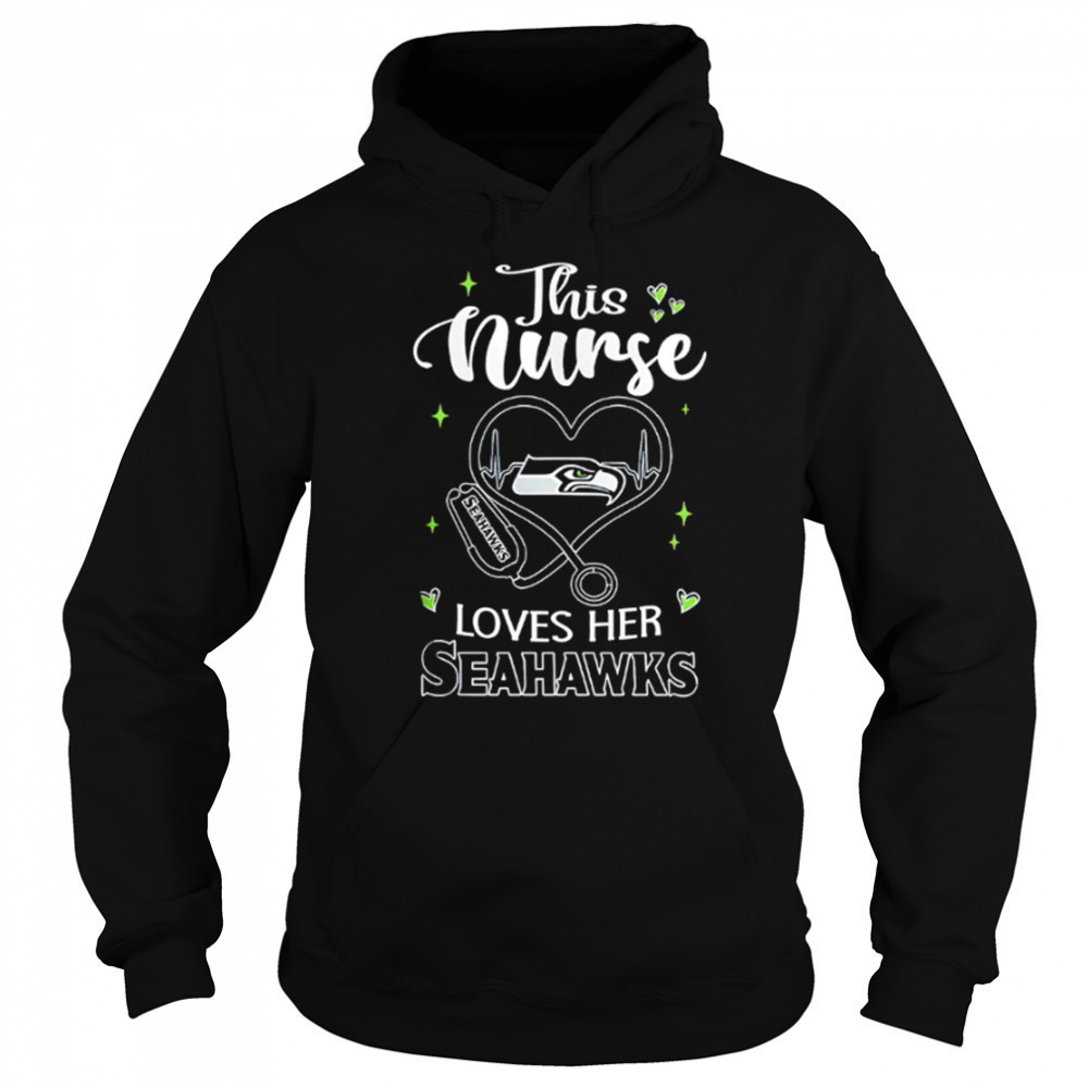 This nurse love her Tampa Seattle Seahawks shirt Sweatshirt