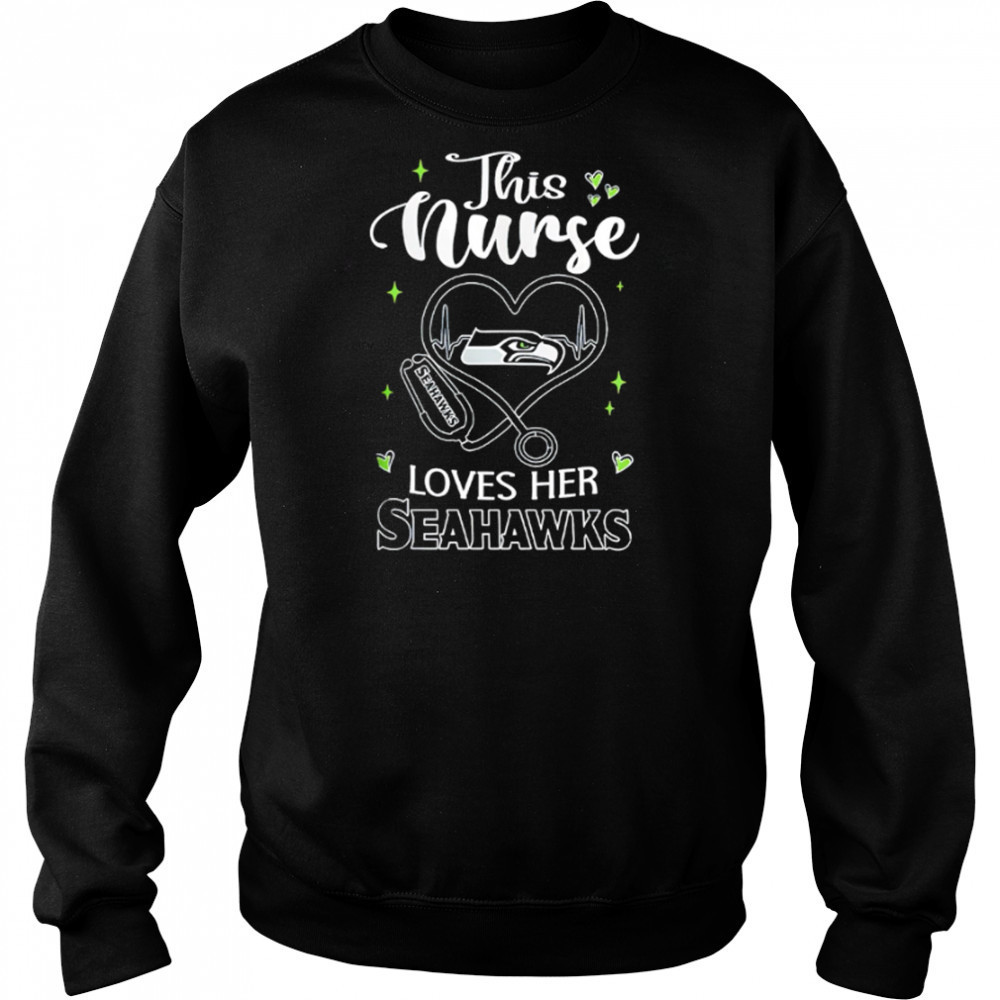This nurse love her Tampa Seattle Seahawks shirt Hoodie