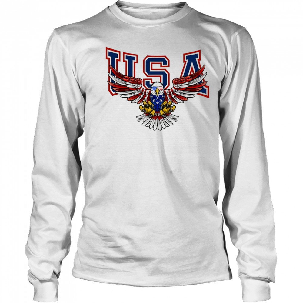 USA Eagle Fly logo shirt Long Sleeved