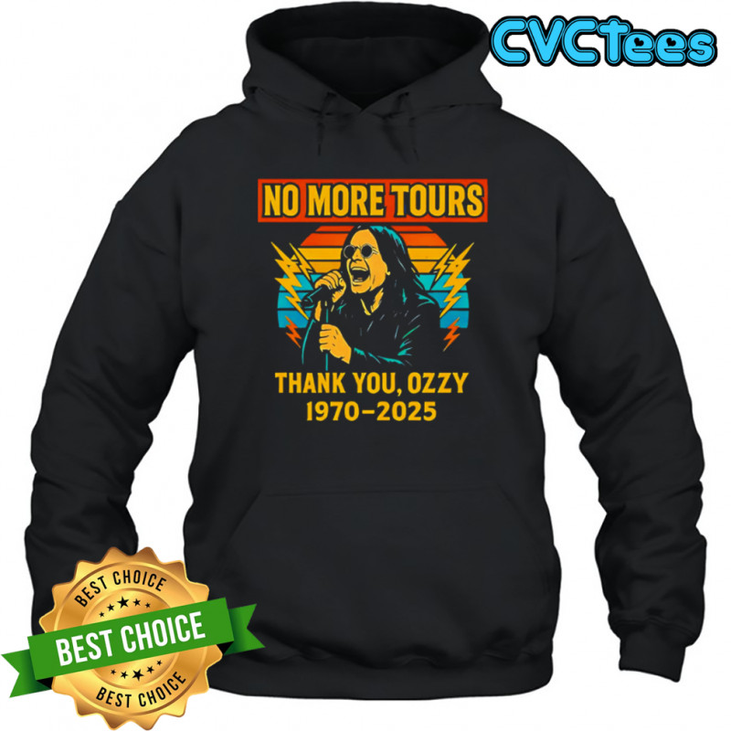 Vintage ozzy osbourne final no more tours shirt Hoodie