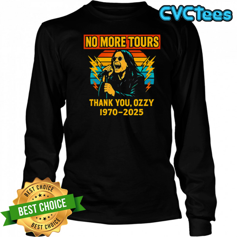 Vintage ozzy osbourne final no more tours shirt Long Sleeved