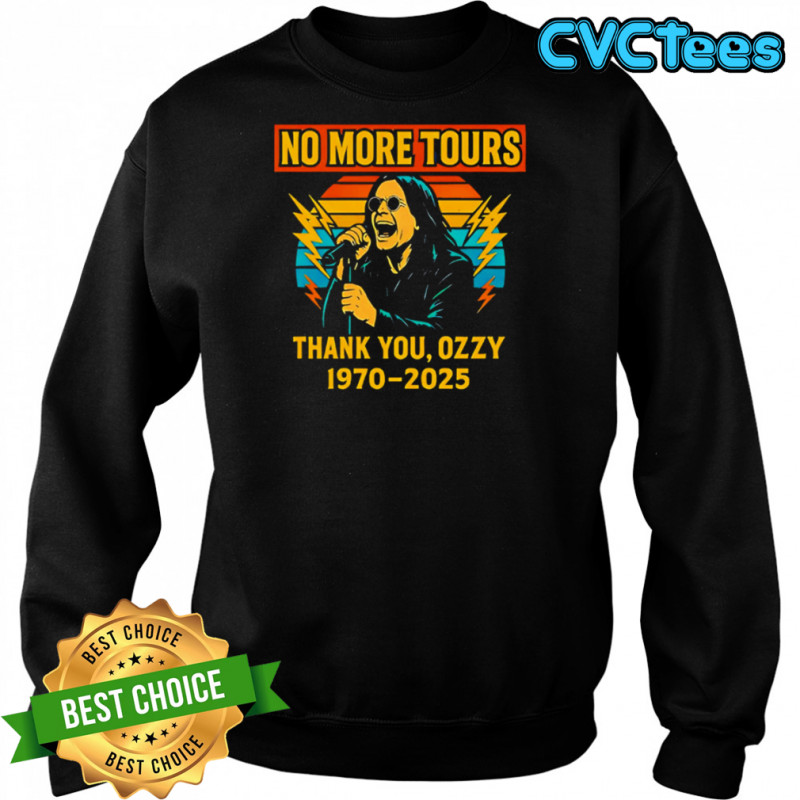Vintage ozzy osbourne final no more tours shirt Sweatshirt
