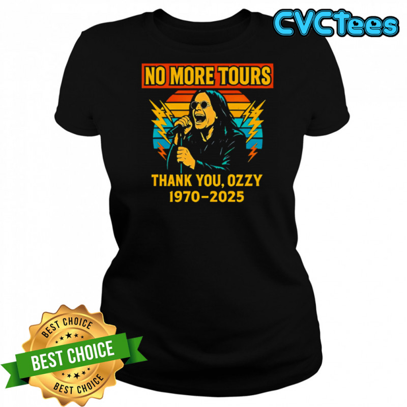 Vintage ozzy osbourne final no more tours shirt Women's T-shirt
