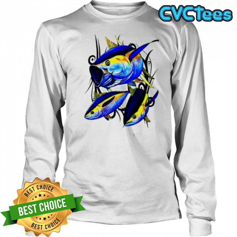 Yellowfin Tuna Arctic Blue shirt Long Sleeved