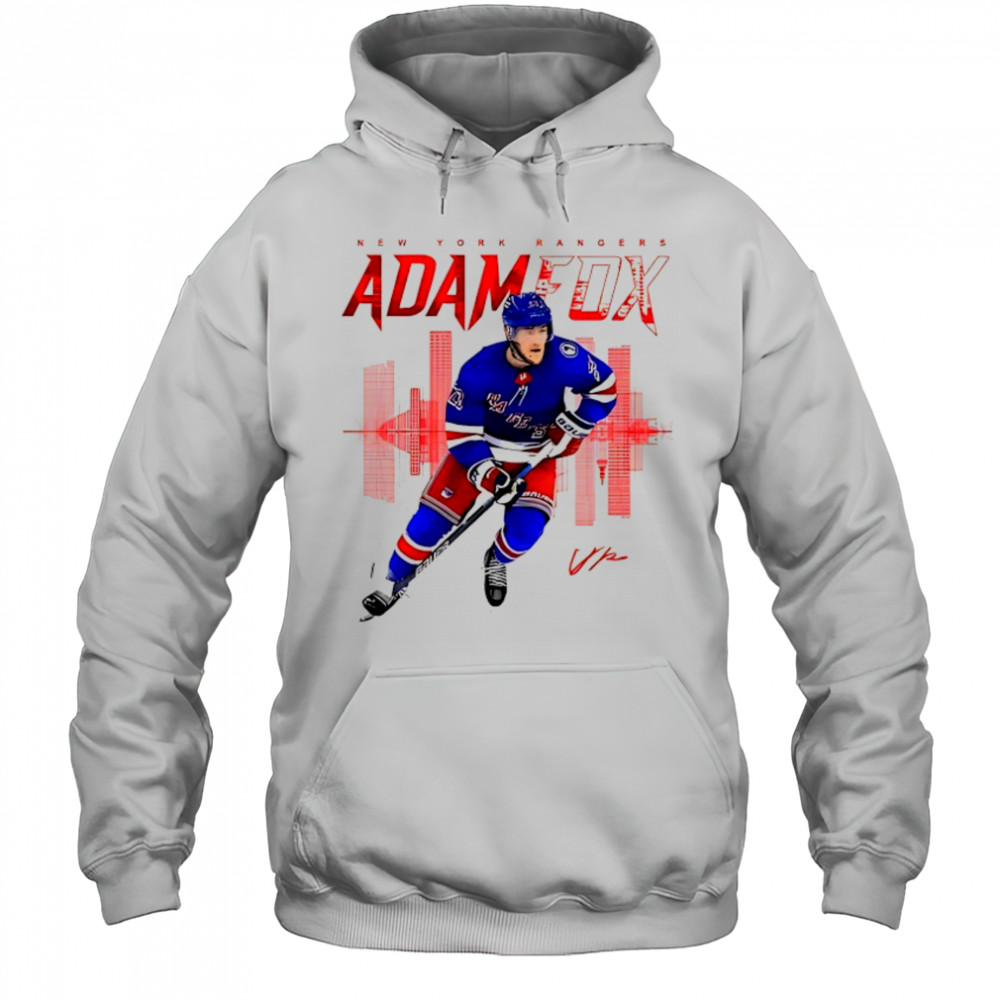 Adam Fox New York Rangers skyline signature shirt Hoodie