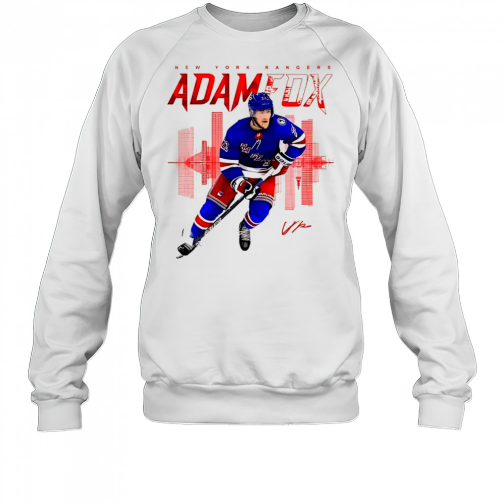 Adam Fox New York Rangers skyline signature shirt Sweatshirt