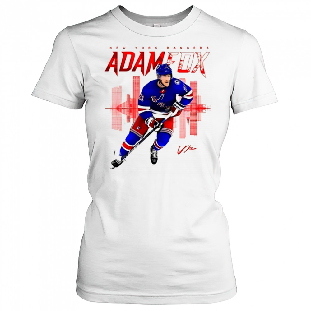 Adam Fox New York Rangers skyline signature shirt Women's T-shirt