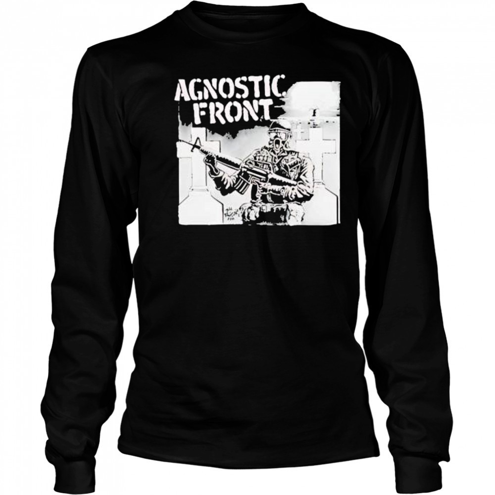 Agnostic front gas mask shirt Long Sleeved
