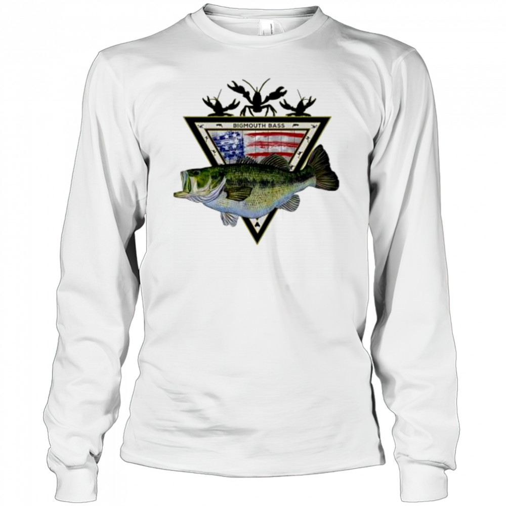 American Largemouth Bas Performance Seagrass shirt Long Sleeved