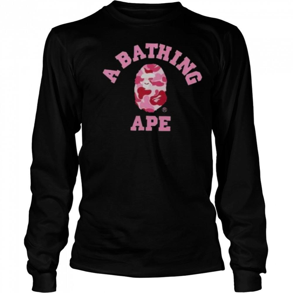 BAPE ABC Camo College Shirt Long Sleeved