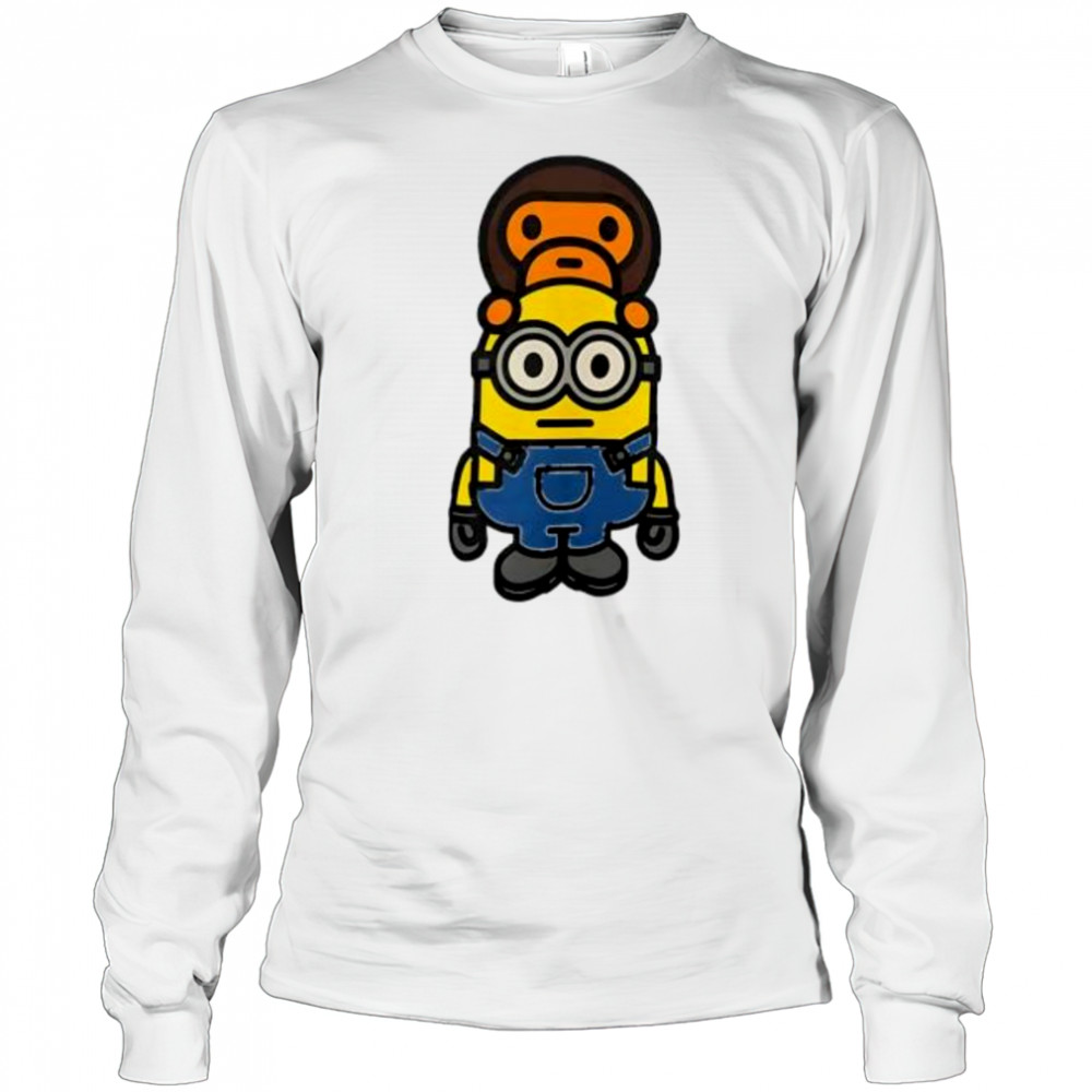 BAPE monkey x Minions shirt Long Sleeved