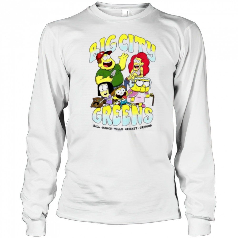 Big City Greens Bill Nancy Tilly Cricket Gramma cartoon shirt Long Sleeved
