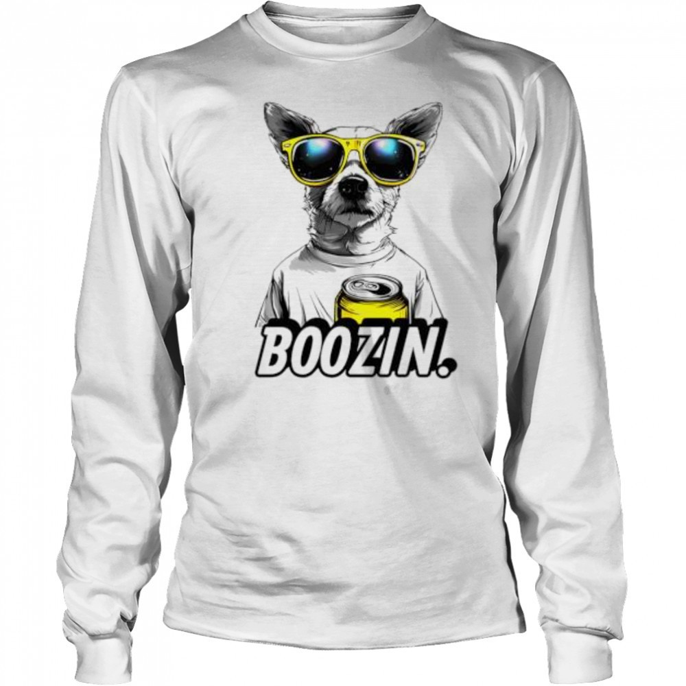 Boozin Chihuahua dog shirt Long Sleeved