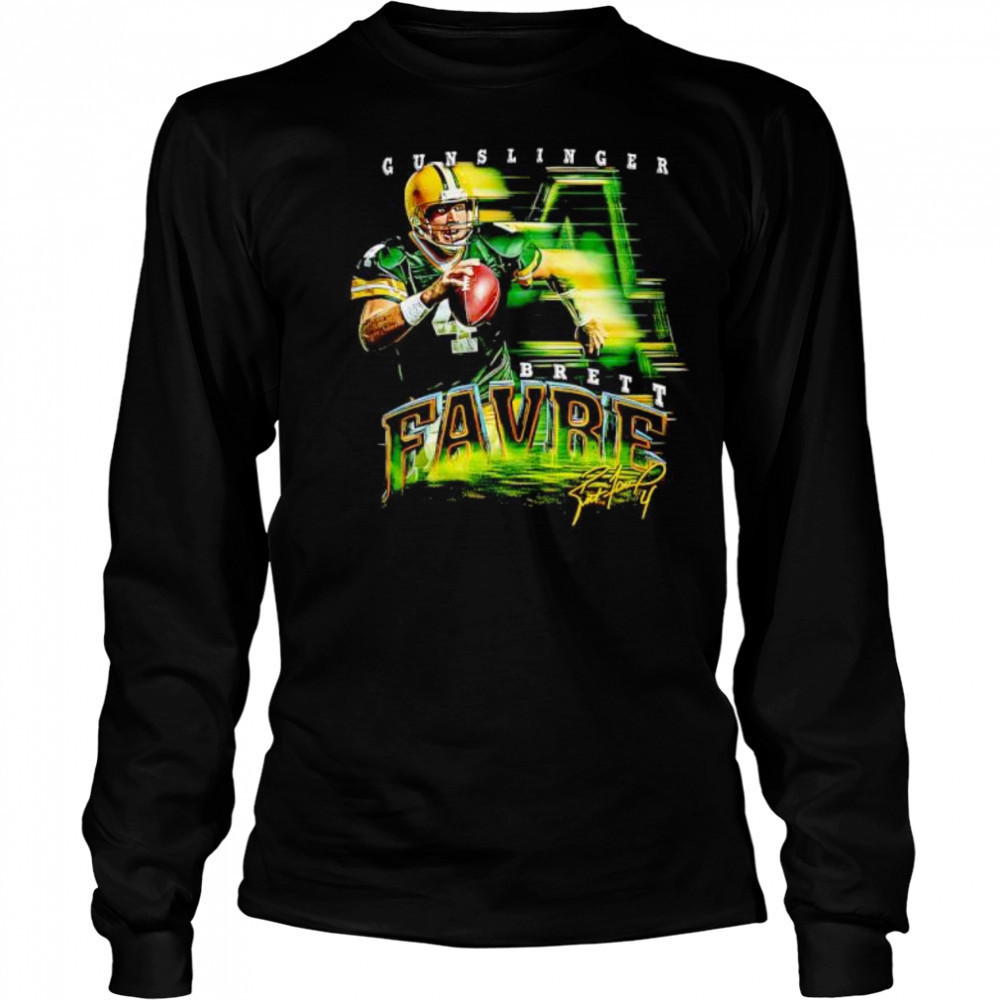 Brett Favre Green Bay Grunge shirt Long Sleeved