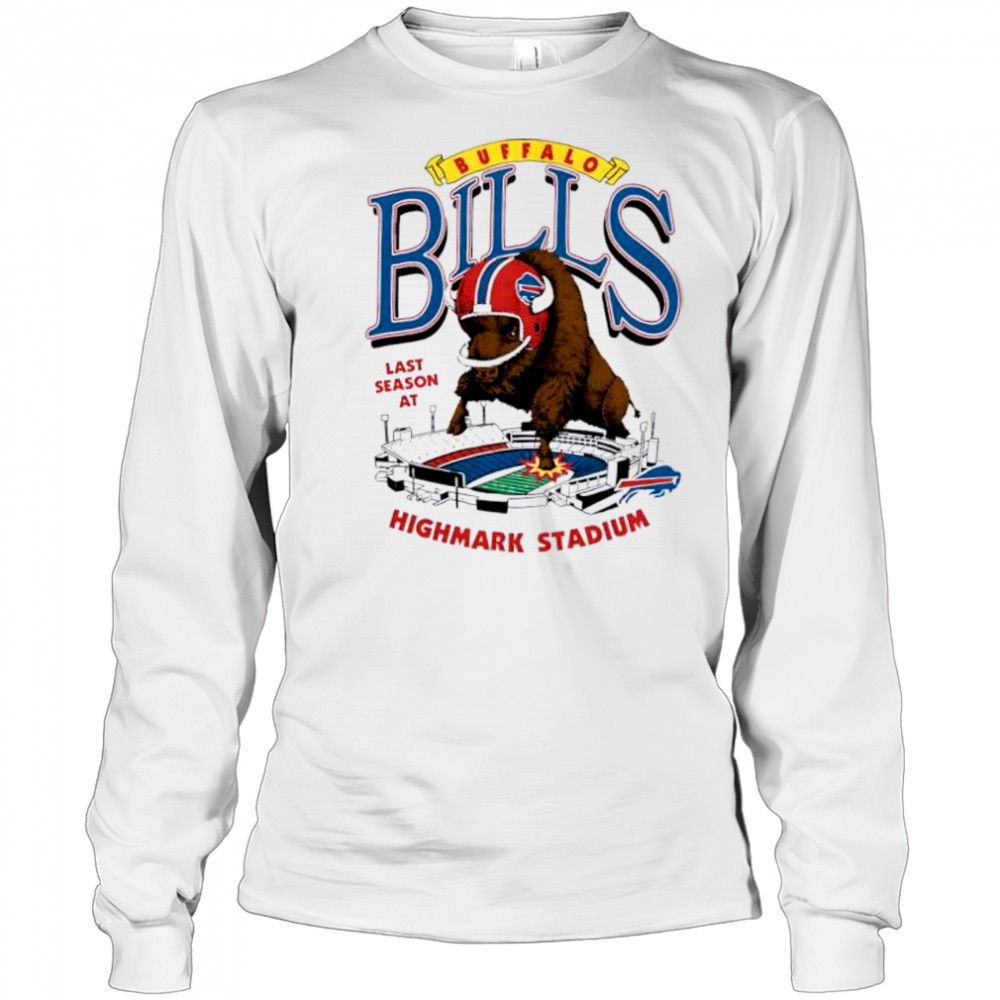 Buffalo Bills Homage Highmark Stadium Farewell Season Schedule mascot shirt Long Sleeved