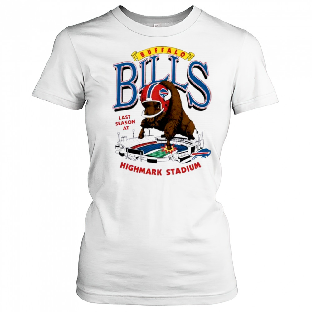 Buffalo Bills Homage Highmark Stadium Farewell Season Schedule mascot shirt Women's T-shirt