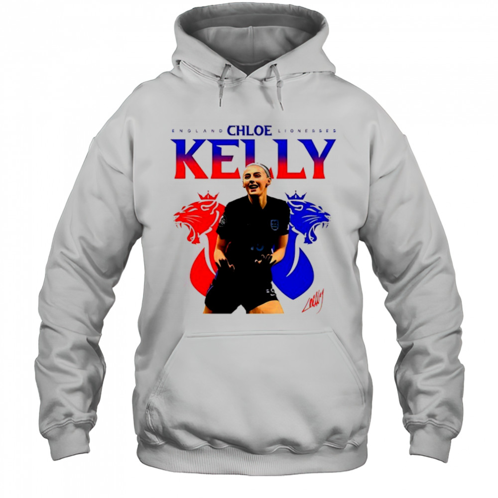 Chloe Kelly Football Soccer England Lionesses signature 2025 shirt Hoodie