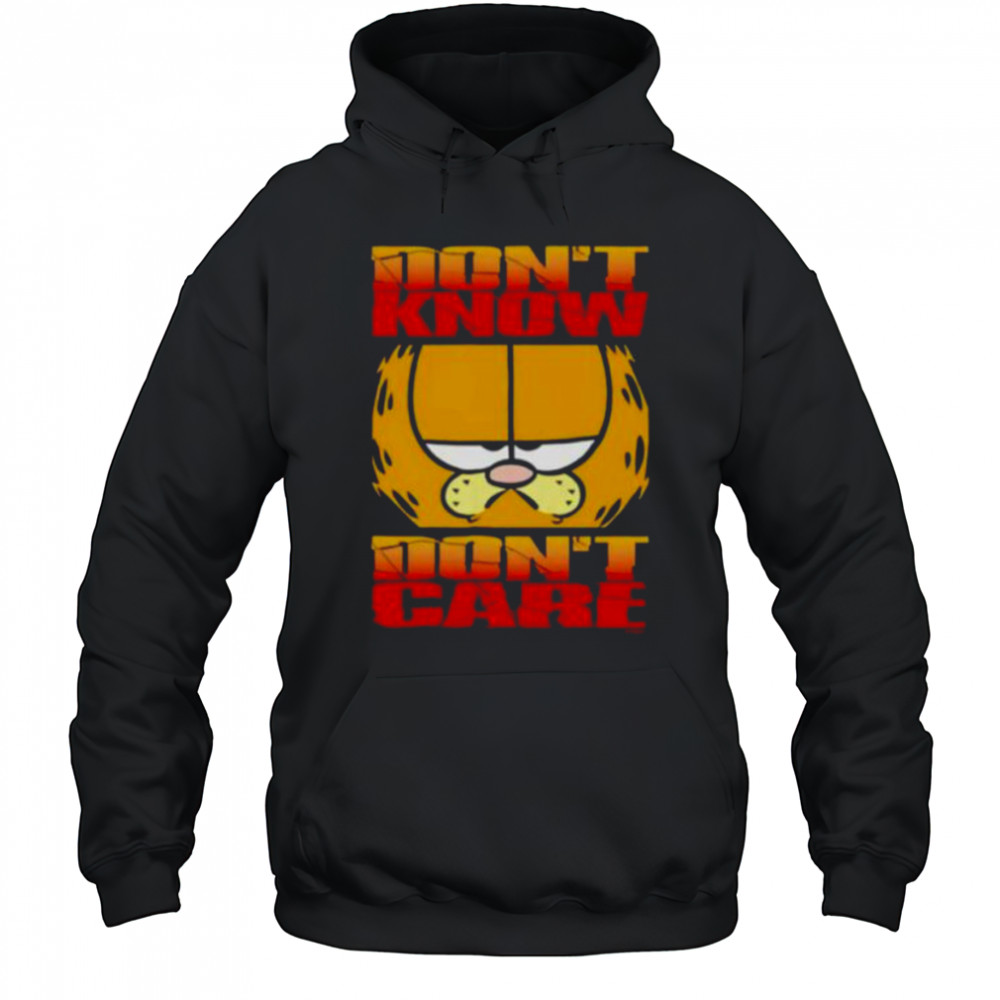 Don’t know don’t care orange cat shirt Hoodie