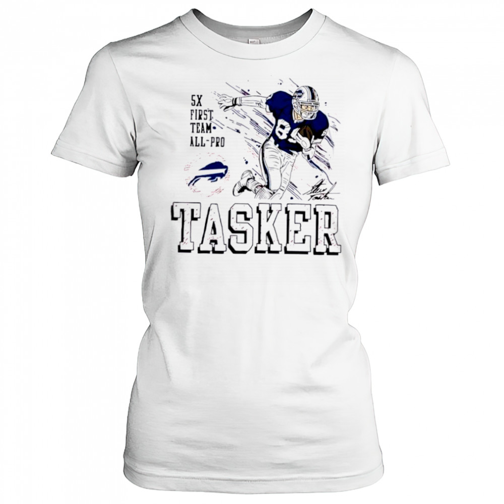 Homage Buffalo Bills Steve Tasker Football signature shirt Women's T-shirt
