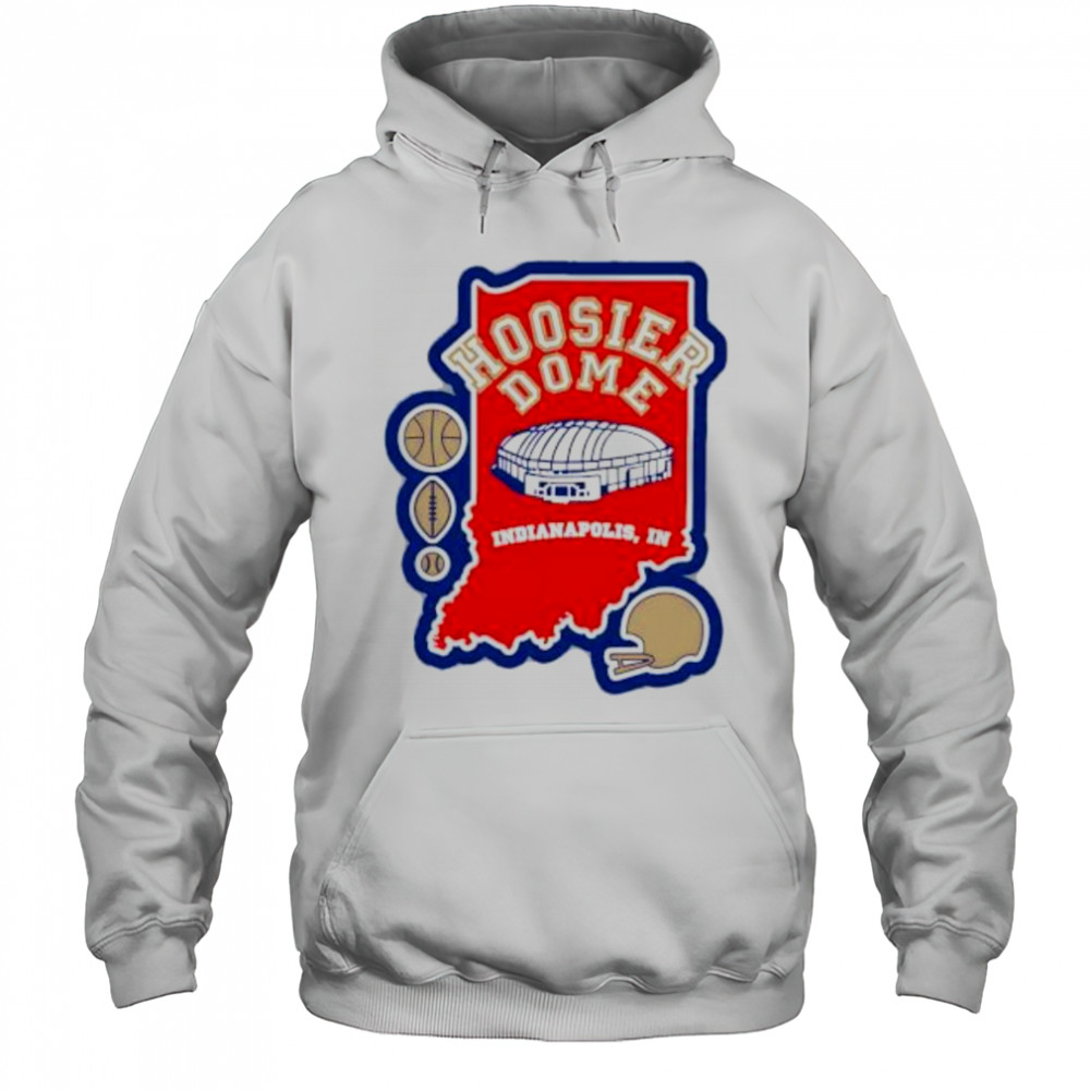 Hoosier Dome Indianapolis In Football map shirt Hoodie