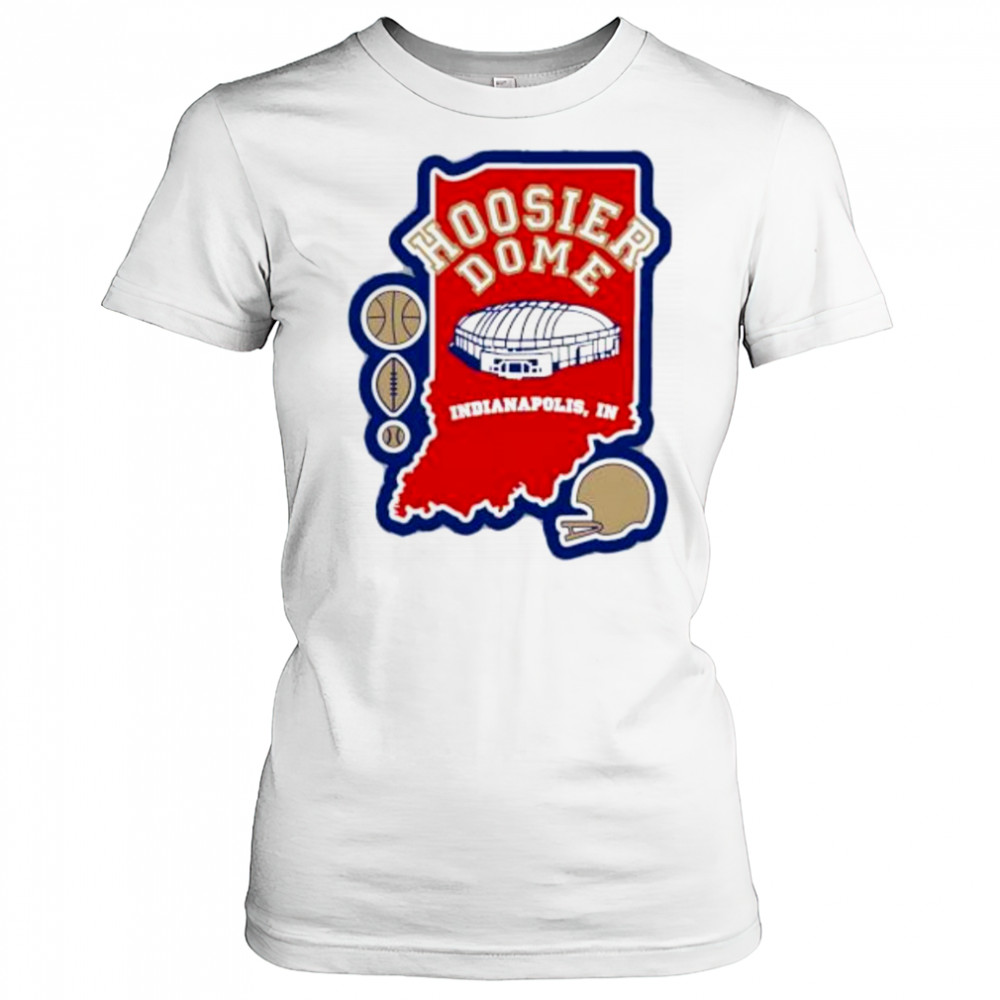 Hoosier Dome Indianapolis In Football map shirt Women's T-shirt