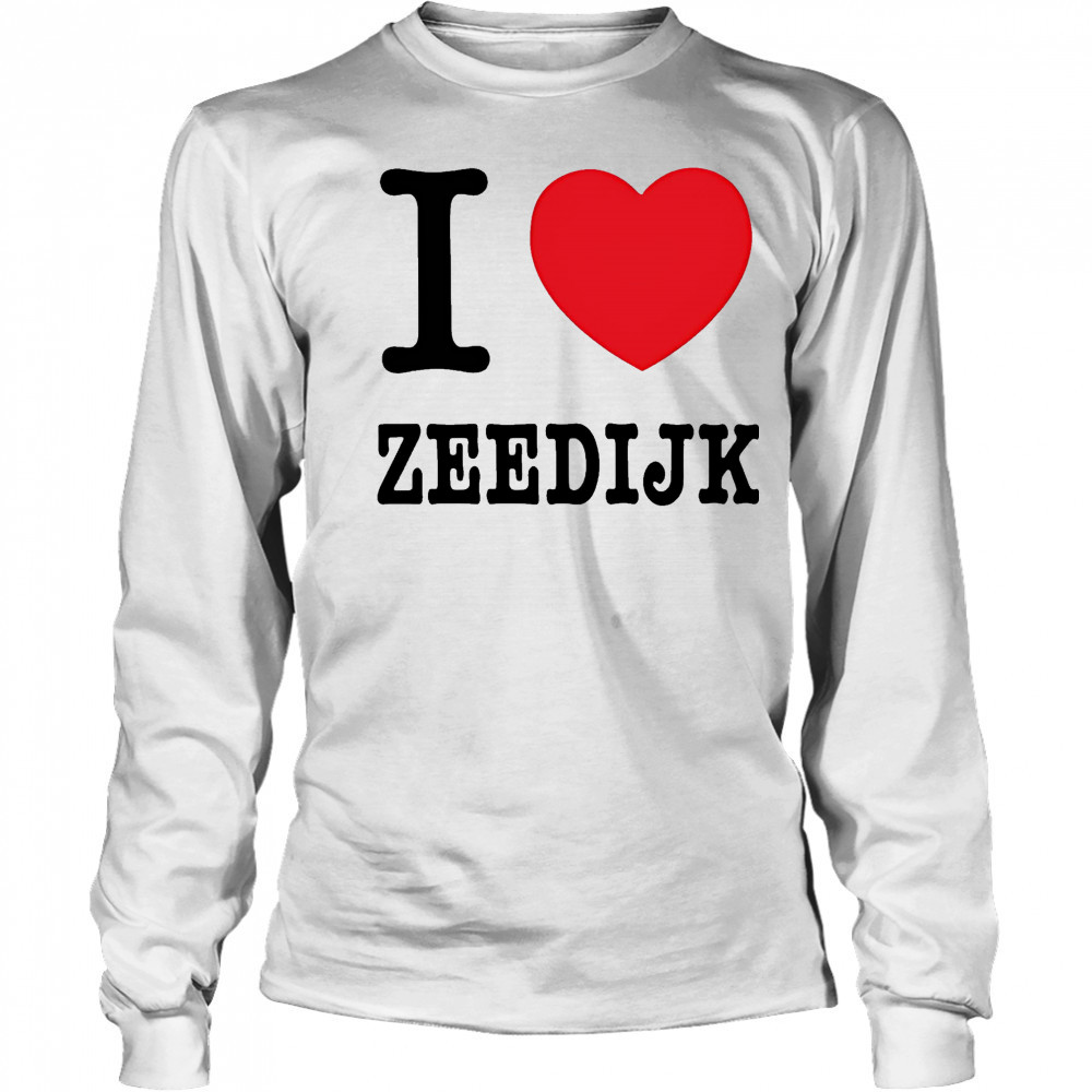 I Love Zeedijk shirt Long Sleeved