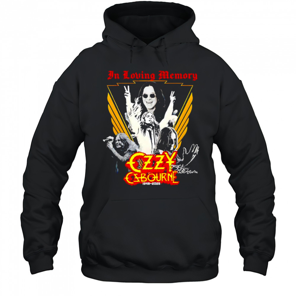In loving memory Ozzy Osbourne 1948 2025 shirt Hoodie