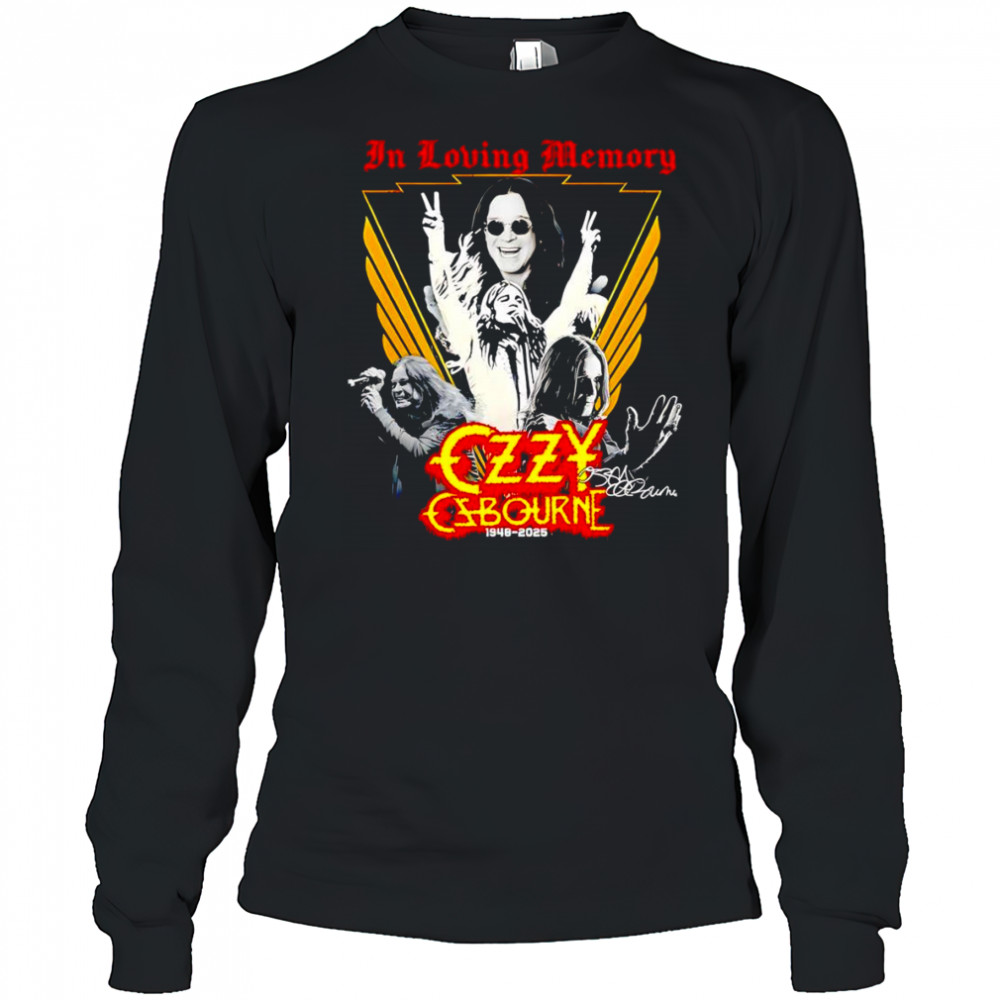 In loving memory Ozzy Osbourne 1948 2025 shirt Long Sleeved