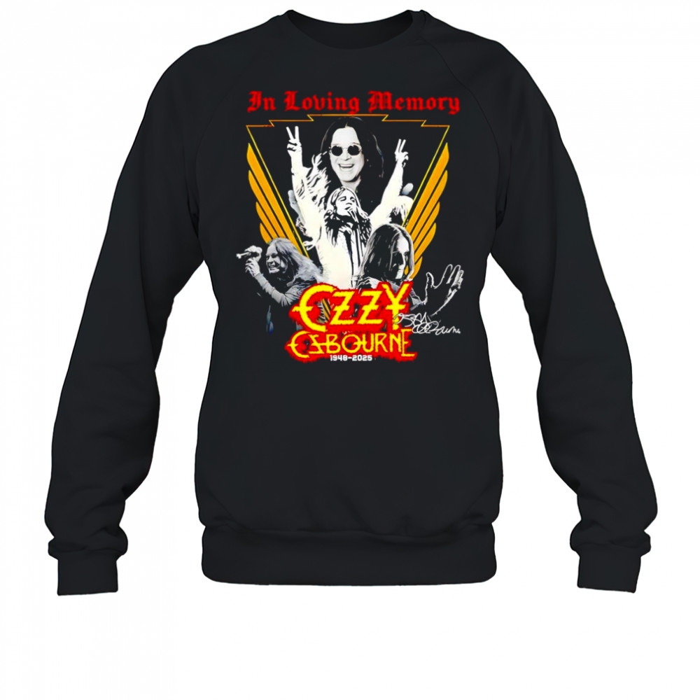 In loving memory Ozzy Osbourne 1948 2025 shirt Sweatshirt