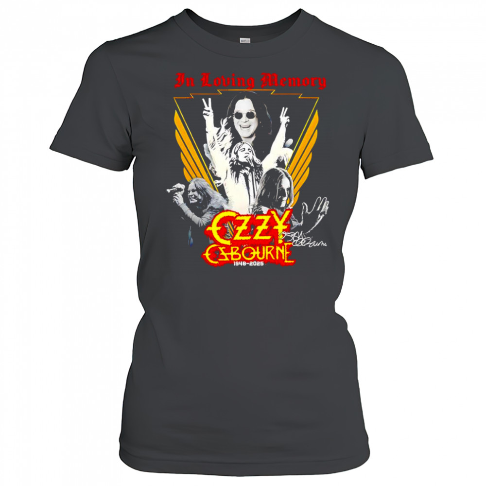 In loving memory Ozzy Osbourne 1948 2025 shirt Women's T-shirt