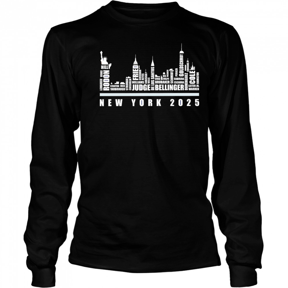 Let’s Go Yankees Skyline New York 2025 shirt Long Sleeved