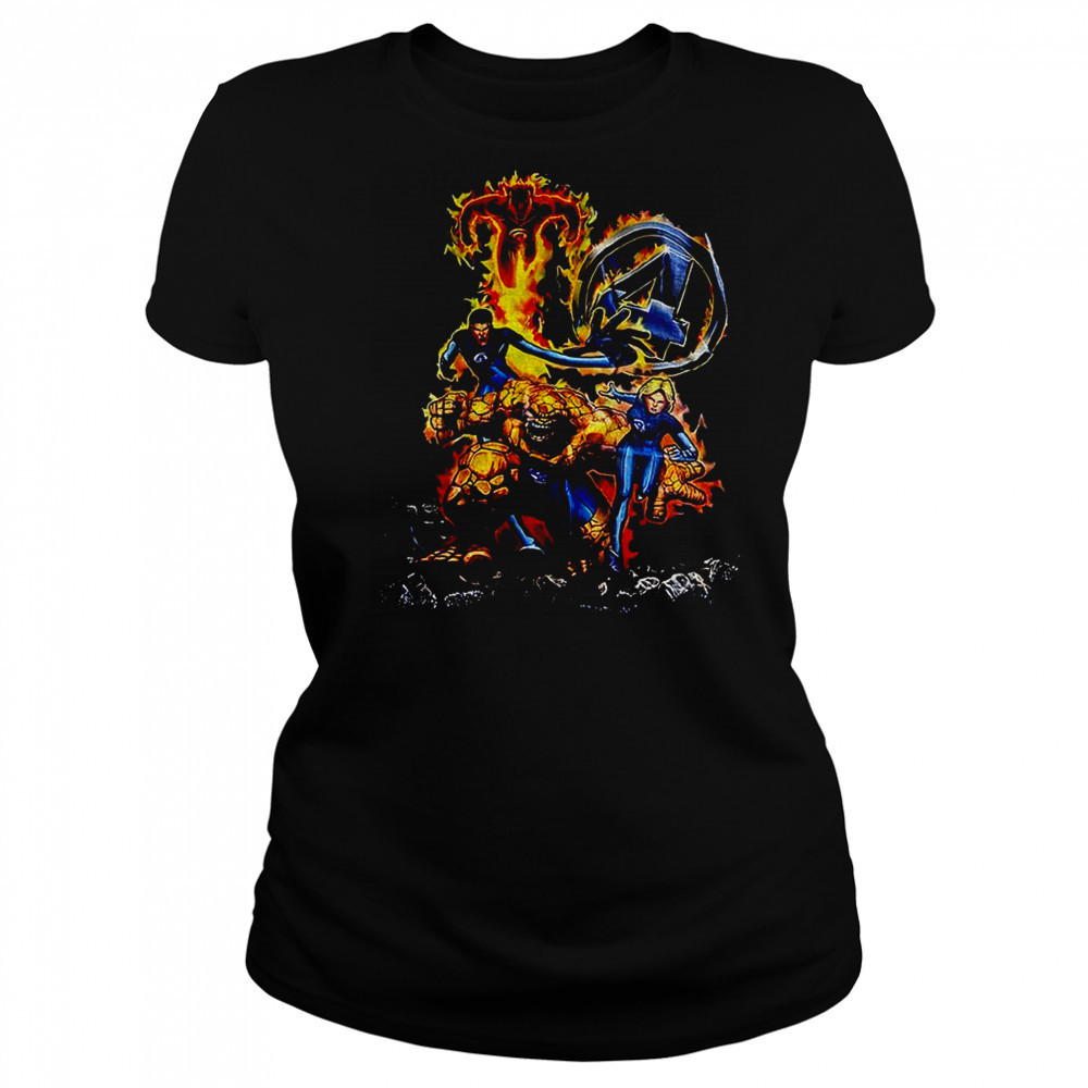 Marvel Comics Fantastic Four Marvel Super Hero Island shirt Women's T-shirt