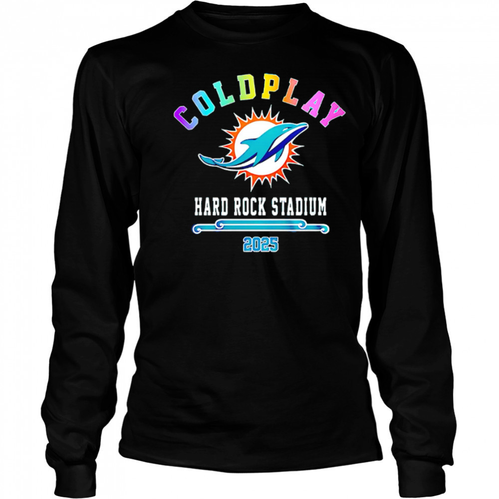 Miami Dolphins x Coldplay Special Edition 2025 shirt Long Sleeved
