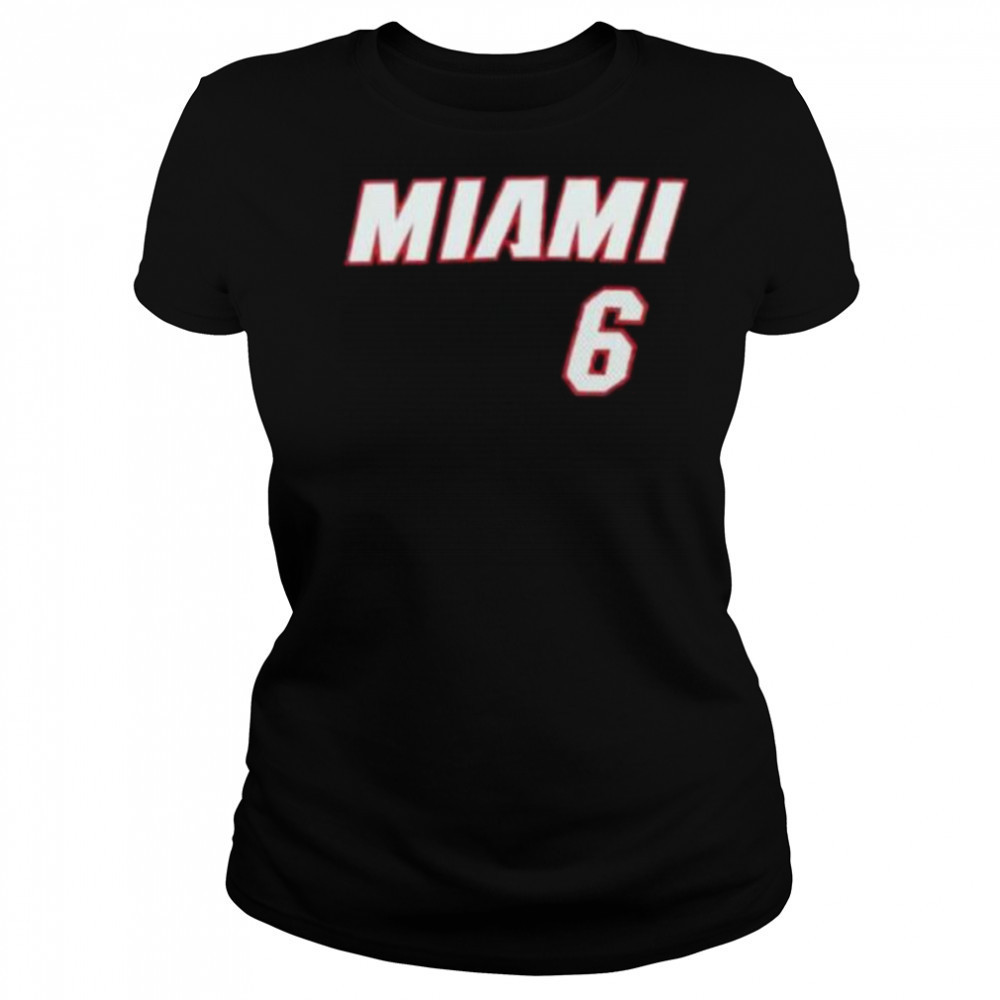 Miami Heat LeBron James #6 adidas Shirt Women's T-shirt
