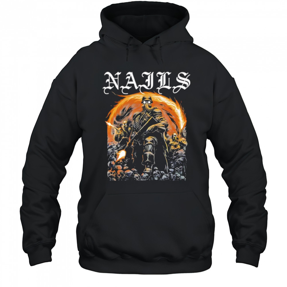 Nails Flamethrower shirt Hoodie