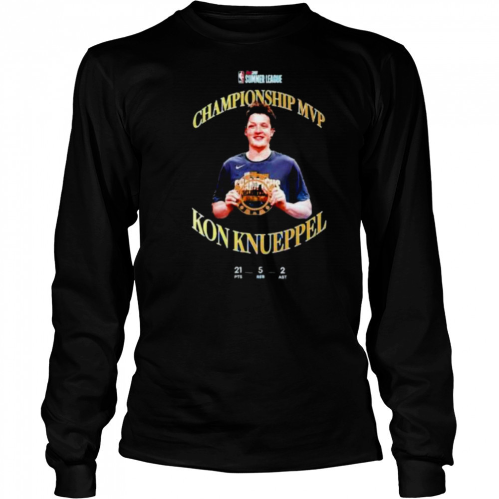 NBA Summer League 2025 Championship MVP Kon Knueppel Charlotte Hornets shirt Long Sleeved