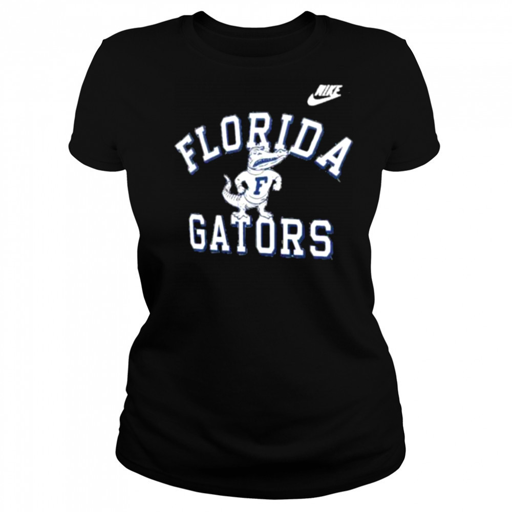 Nike Royal Florida Gators Legacy Color Block Tri Blend Performance Long Sleeve Shirt Women's T-shirt
