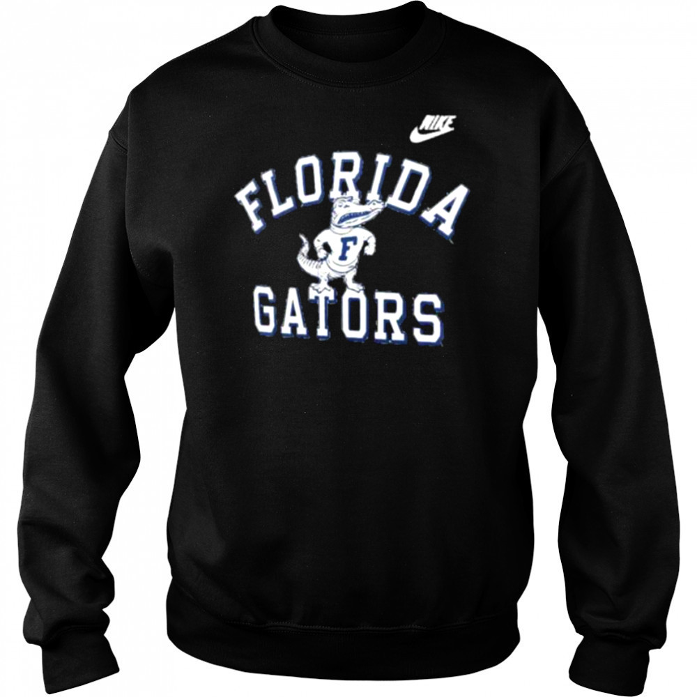 Nike Royal Florida Gators Legacy Color Block Tri Blend Performance Long Sleeve Shirt Hoodie