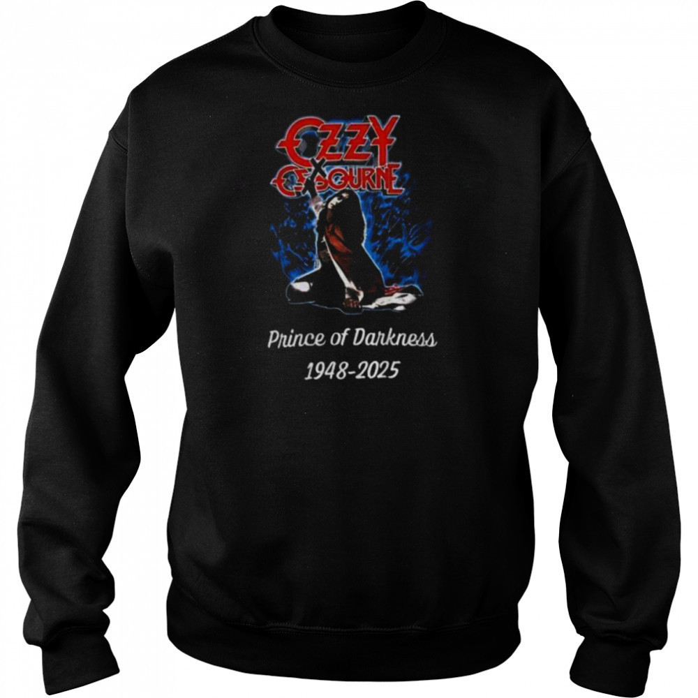 Ozzy Osbourne Blizzard of Ozz Prince of Darkness 1948 2025 shirt Hoodie