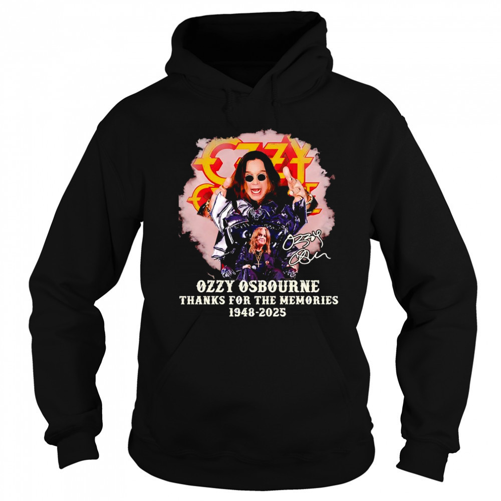 Ozzy Osbourne thanks for the memories 1948 2025 shirt Sweatshirt